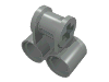Набор LEGO Technic Axle and Pin Connector Perpendicular Double, Светло-серый