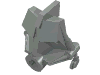 Набор LEGO Bionicle Head Connector Block 3 x 4 x 1 2/3, Светло-серый