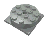 Набор LEGO Turntable 4 x 4 Square Base with Top, Complete Assembly, Светло-серый