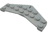Набор LEGO Wedge Plate 4 x 8 Tail, Светло-серый