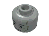 Набор LEGO Minifig Head Male Scars Gray Left, Black Eyebrows Print (Darth Vader original) [Blocked Open Stud], Светло-серый