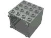 Набор LEGO Electric Motor 4.5V Housing 4 x 4 x 3, Светло-серый