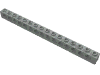 Набор LEGO Technic Brick 1 x 16 with Holes, Светло-серый