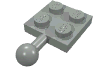Набор LEGO Plate 2 x 2 with Towball, Светло-серый