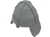 Набор LEGO Minifig Helmet Castle with Neck Protector, Светло-серый