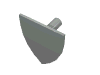 Набор LEGO Minifig Shield - Triangular, Светло-серый