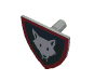 Набор LEGO Minifig Shield - Triangular with Wolfpack Print, Светло-серый