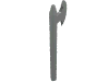 Набор LEGO Minifig Halberd, Светло-серый