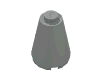 Набор LEGO Cone 2 x 2 x 2 [Solid Stud], Светло-серый