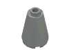 Набор LEGO Cone 2 x 2 x 2 [Blocked Open Stud], Светло-серый