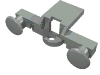 Набор LEGO Train Buffer Beam, Светло-серый