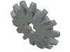 Набор LEGO Technic Gear 14 Tooth Bevel, Светло-серый