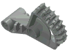 Набор LEGO Technic Arm 2 x 5 with 1/4 Gear 8 Tooth Double Bevel, Светло-серый