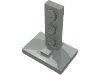 Набор LEGO Bracket 2 x 3 - 1 x 3 (Train Signal Stand), Светло-серый