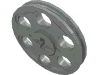 Набор LEGO Technic Wedge Belt Wheel [aka Pulley], Светло-серый