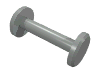 Набор LEGO Minifig Hose Nozzle Simple, Светло-серый
