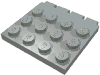 Набор LEGO Hinge Vehicle Roof 4 x 4, Светло-серый