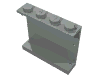 Набор LEGO Panel 1 x 4 x 3 [Solid Studs], Светло-серый