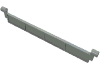 Набор LEGO Garage Roller Door Section with Handle, Светло-серый