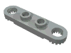 Набор LEGO Technic, Plate 1 x 4 with Toothed Ends, Светло-серый