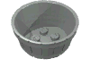 Набор LEGO Container, Barrel Half Large, Светло-серый