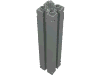Набор LEGO Support 2 x 2 x 8 with Vertical Grooves on All Sides and Top Peg, Светло-серый