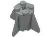 Набор LEGO Brick, Round 2 x 2 x 2 with Fins, Светло-серый