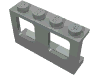 Набор LEGO Window 1 x 4 x 2 Plane, Светло-серый