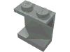 Набор LEGO Panel  1 x  2 x  2 Solid Stud with Red/White/Blue Right Print, Светло-серый