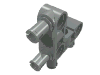 Набор LEGO Technic Pin Connector Perpendicular 3 x 3 Bent with 4 Pins, Светло-серый