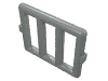 Набор LEGO Bar 1 x 4 x 3 Window [Side Tabs], Светло-серый