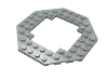 Набор LEGO Plate Special 10 x 10 Octagonal Open Center, Светло-серый