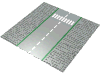 Набор LEGO Baseplate, Road 32 x 32 9-Stud Straight with Road and Crosswalk Print, Светло-серый
