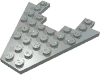 Набор LEGO Wedge Plate 8 x 8 with 3 x 4 Cutout, Светло-серый