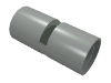 Набор LEGO Technic Pin Connector Round [Slotted], Светло-серый