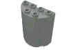 Набор LEGO Cylinder Half 2 x 4 x 4, Светло-серый