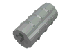 Набор LEGO Technic Axle Connector Ridged [with + Hole + Orientation], Светло-серый