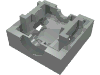 Набор LEGO Brick 2 x 2 Arm Holder Lower Part, Светло-серый