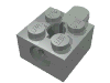 Набор LEGO Arm Holder Brick 2 x 2 with Hole and 1 Arm, Светло-серый