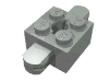 Набор LEGO Arm Holder Brick 2 x 2 with Hole and 2 Arms, Светло-серый