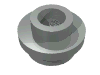 Набор LEGO Plate Round 1 x 1 with Open Stud, Светло-серый