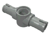 Набор LEGO Technic Pin Long with Friction Ridges Lengthwise and Centre Pin Hole, Светло-серый