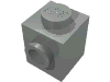 Набор LEGO Brick Special 1 x 1 with Stud on 1 Side, Светло-серый