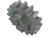 Набор LEGO Technic Gear 16 Tooth Reinforced [New Style], Светло-серый