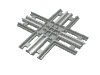 Набор LEGO Train Track 12V Tapered Crossing, Светло-серый