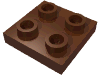 Набор LEGO Plate 2 x 2 with Pin on Bottom, Красно-коричневый