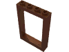 Набор LEGO Window 1 x 4 x 5 with Hollow Studs, Красно-коричневый