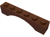 Набор LEGO Brick Arch 1 x 6, Красно-коричневый