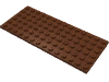 Набор LEGO Plate 6 x 14, Красно-коричневый