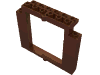 Набор LEGO Door Frame 2 x 8 x 6 Swivel without Bottom Notches, Красно-коричневый